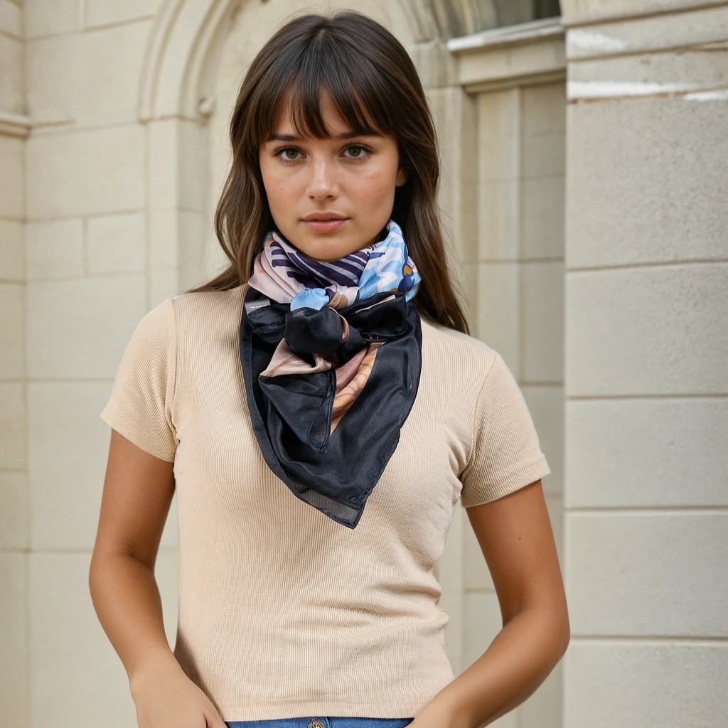 Mirabel Square Silk Scarf
