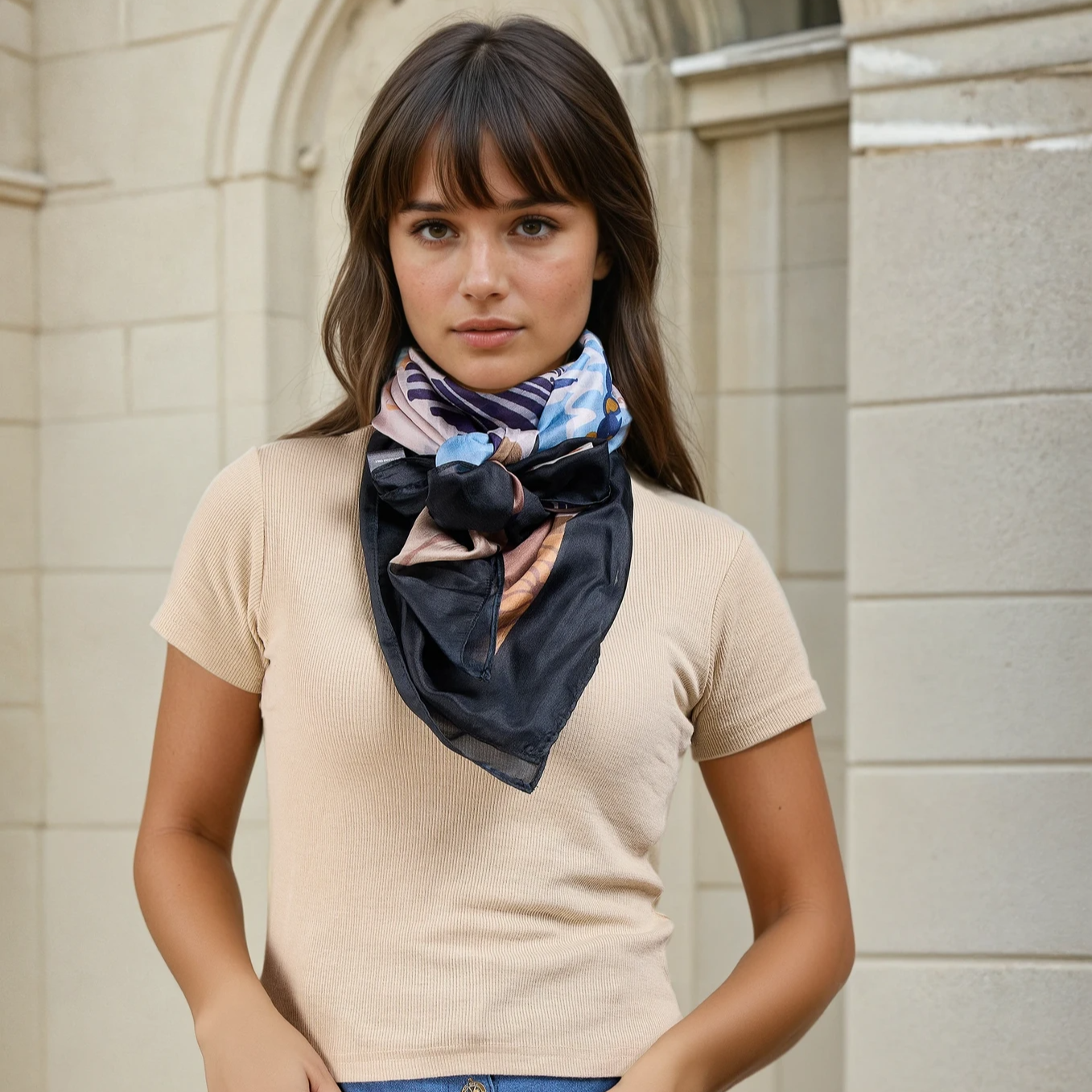 Mirabel Square Silk Scarf