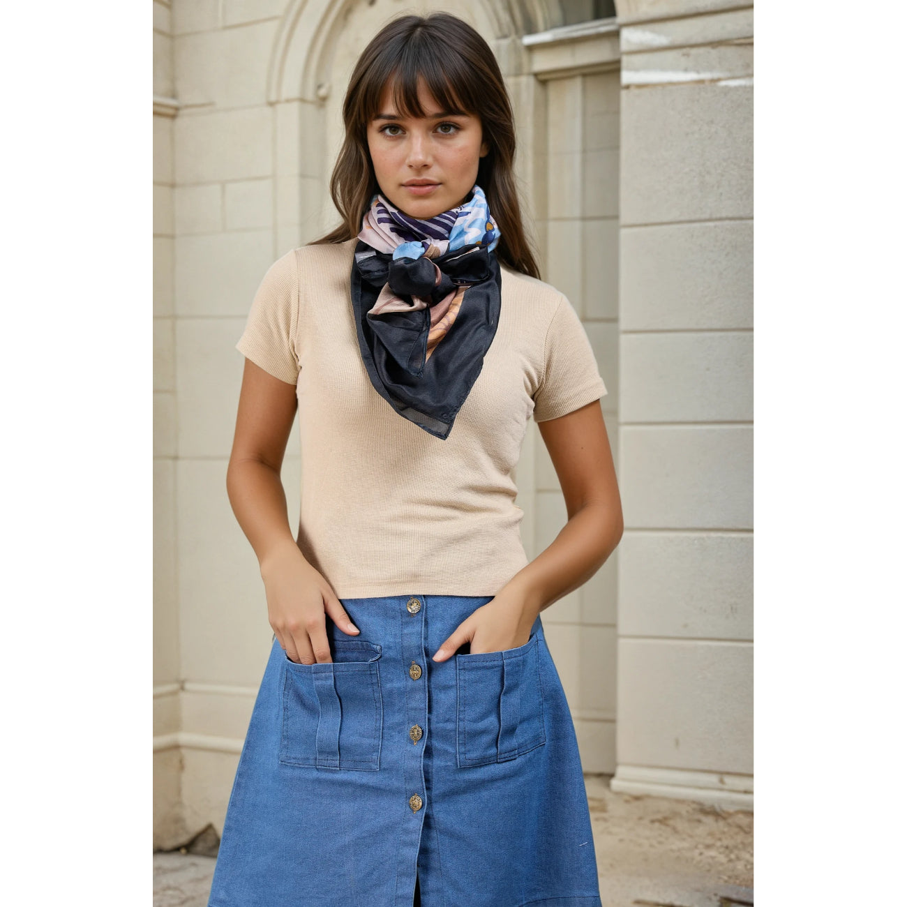 Mirabel Square Silk Scarf