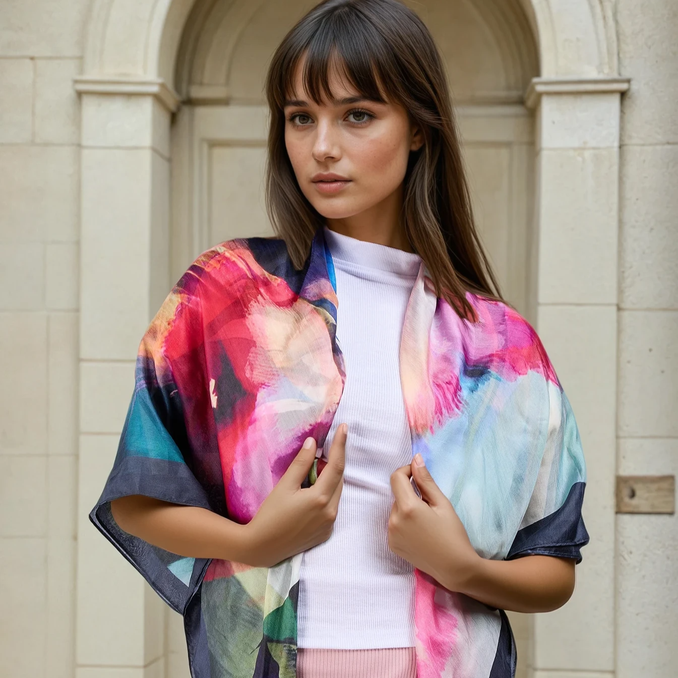 Briony Square Silk Scarf