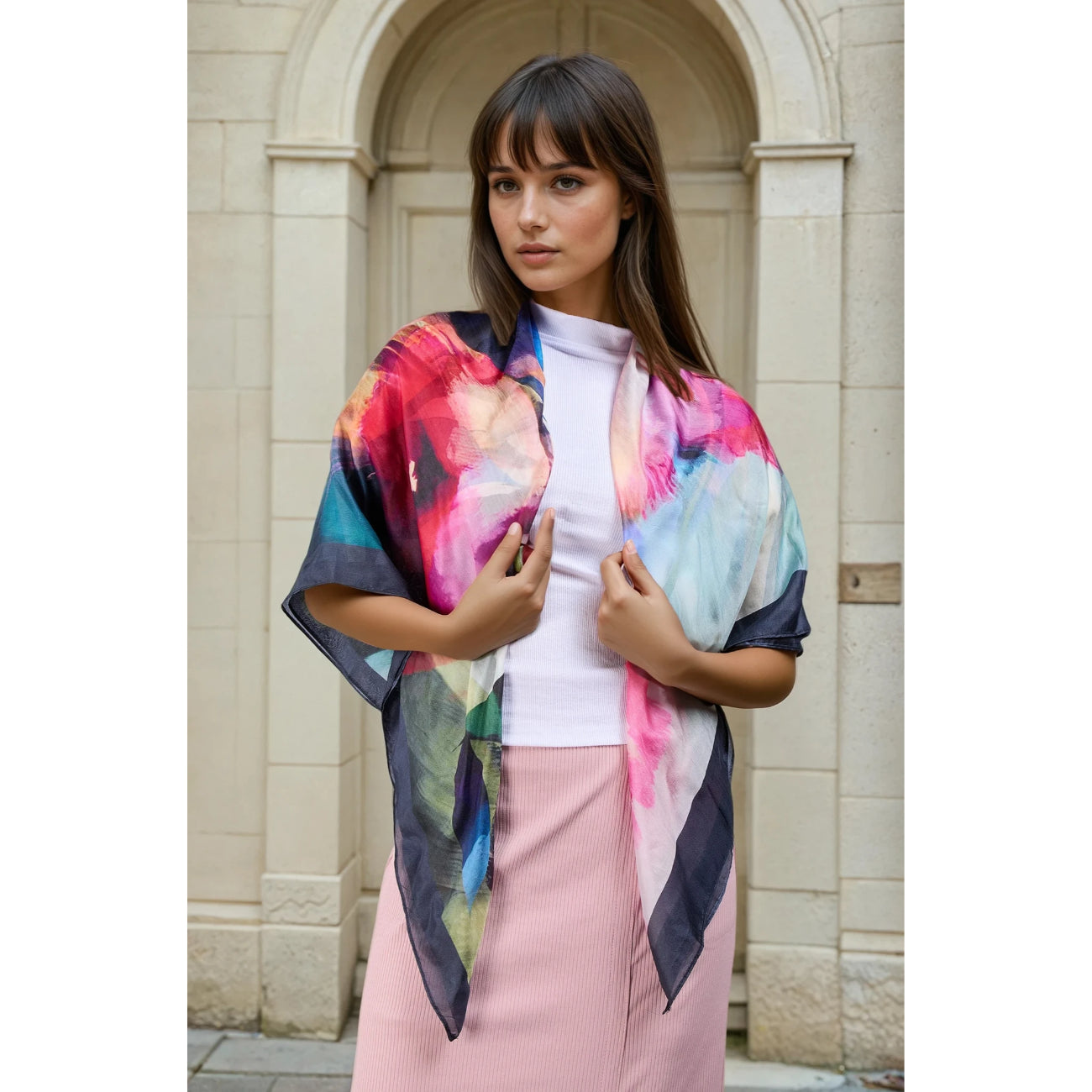 Briony Square Silk Scarf