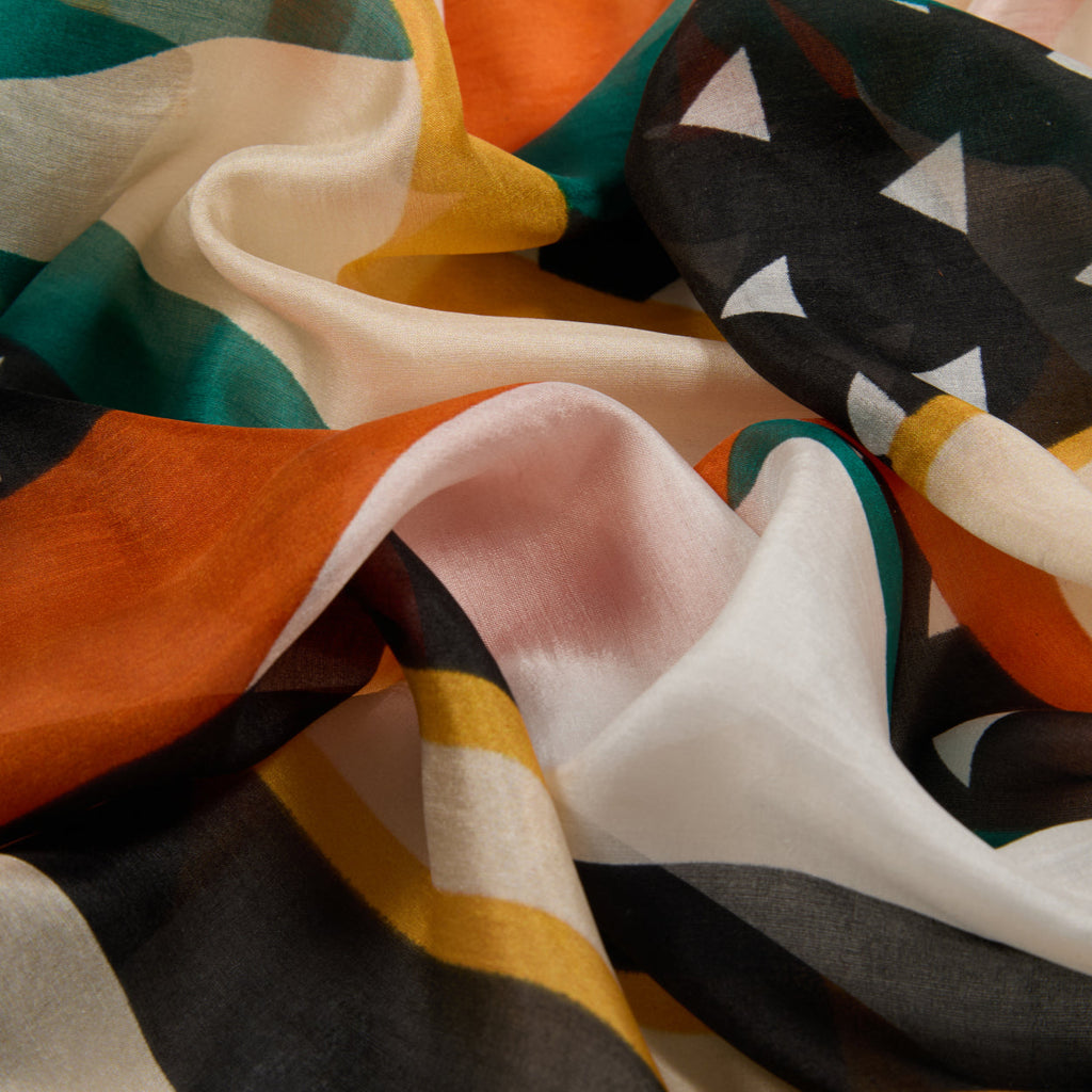 Greta Square Silk Scarf
