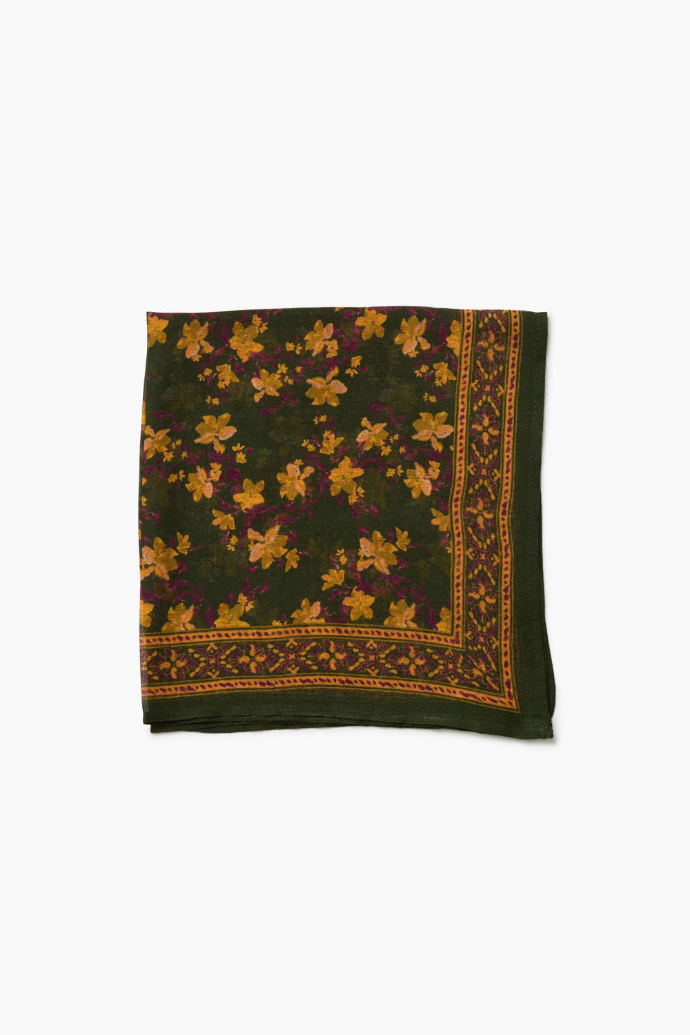 Lily Floral Bandana Kombu Green
