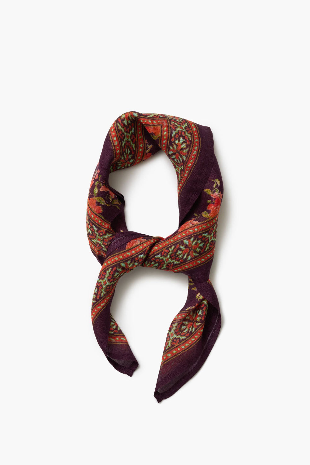 Lily Floral Bandana Plum