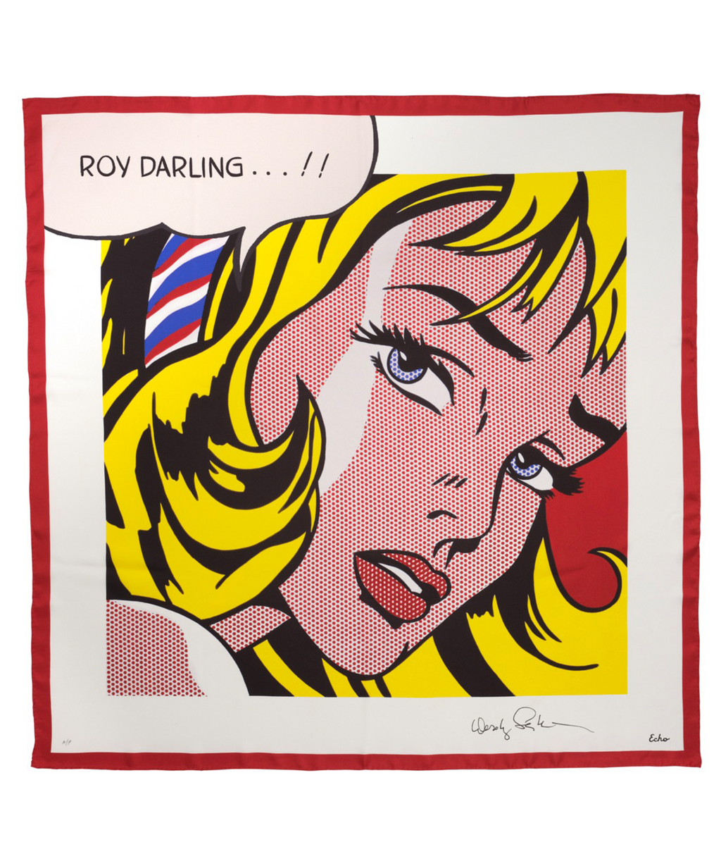 scarf designed by Dorothy Lichtenstein
