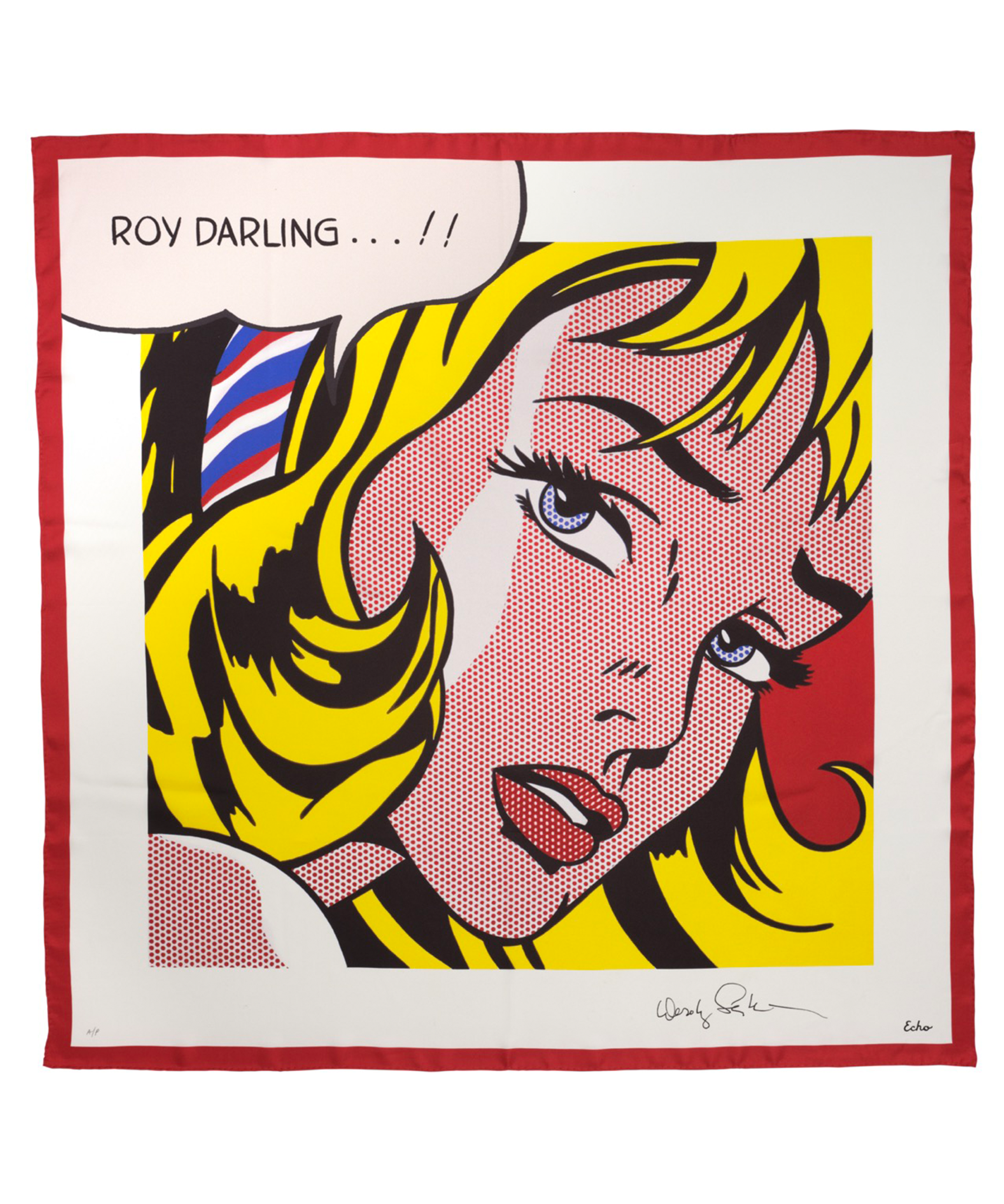 scarf designed by Dorothy Lichtenstein