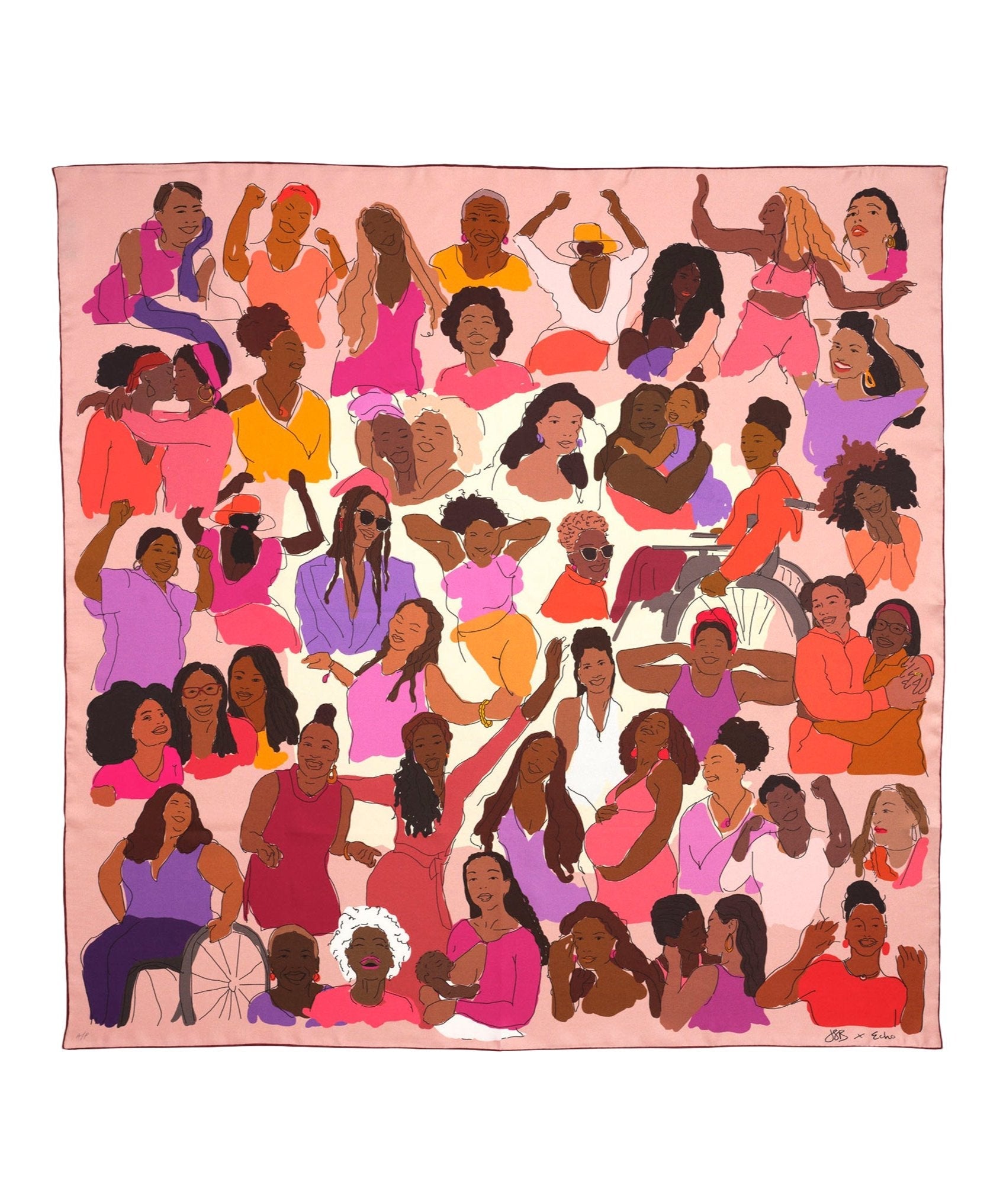 scarf designed by Jasmin Savoy Brown