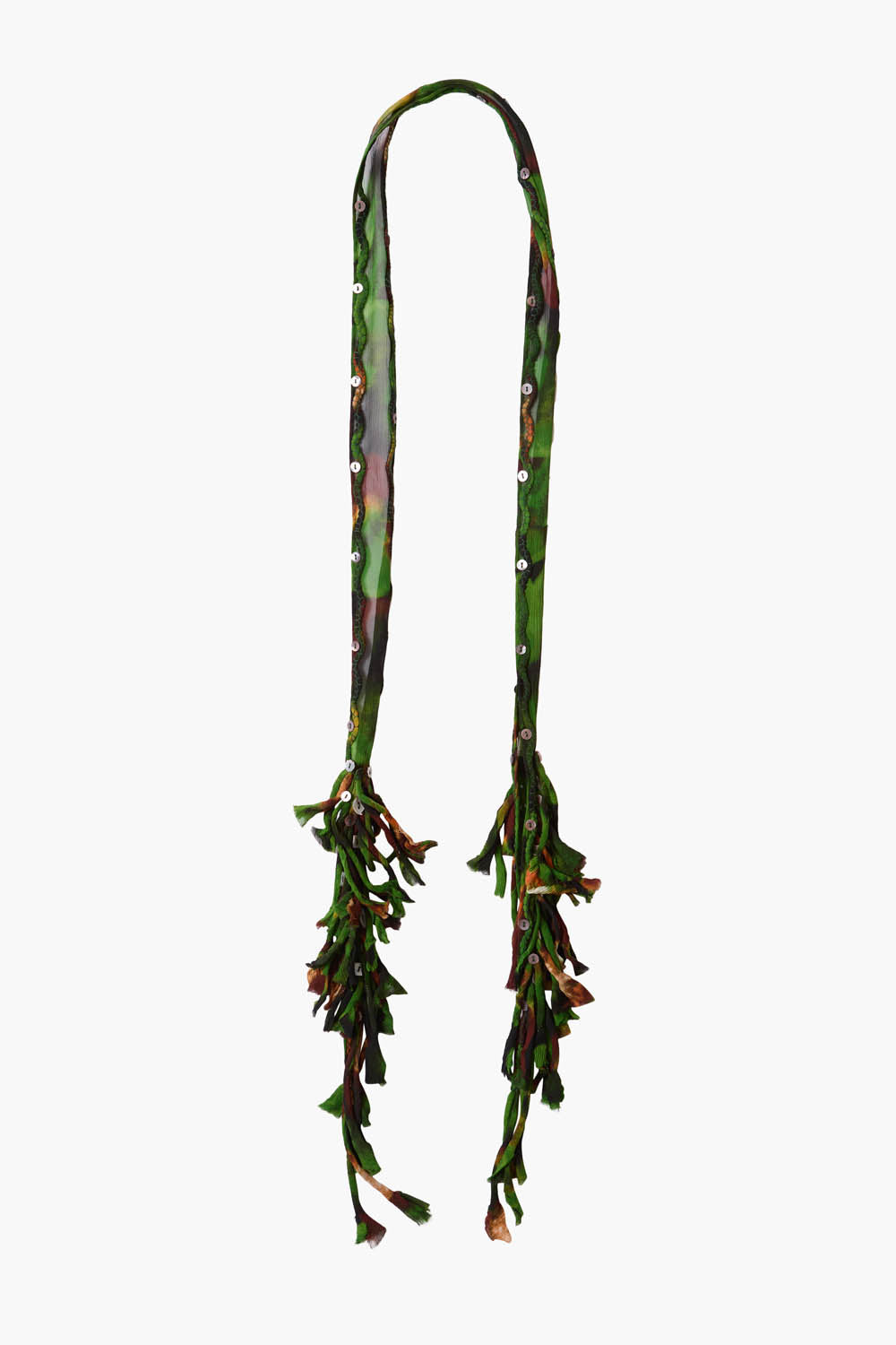 Fringe Skinny Scarf Primrose Green