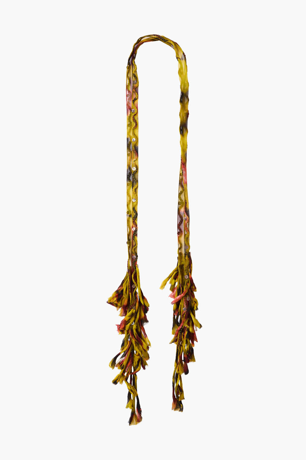 Fringe Skinny Scarf Primrose Yellow